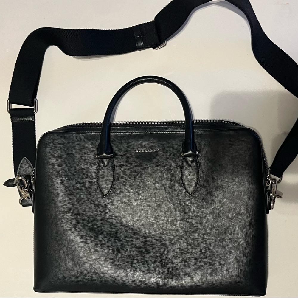 Black Grained Ainsworth Briefcase